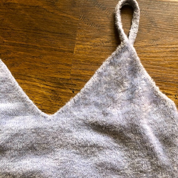 Baby Blue Soft Crop Top - Picture 3 of 3